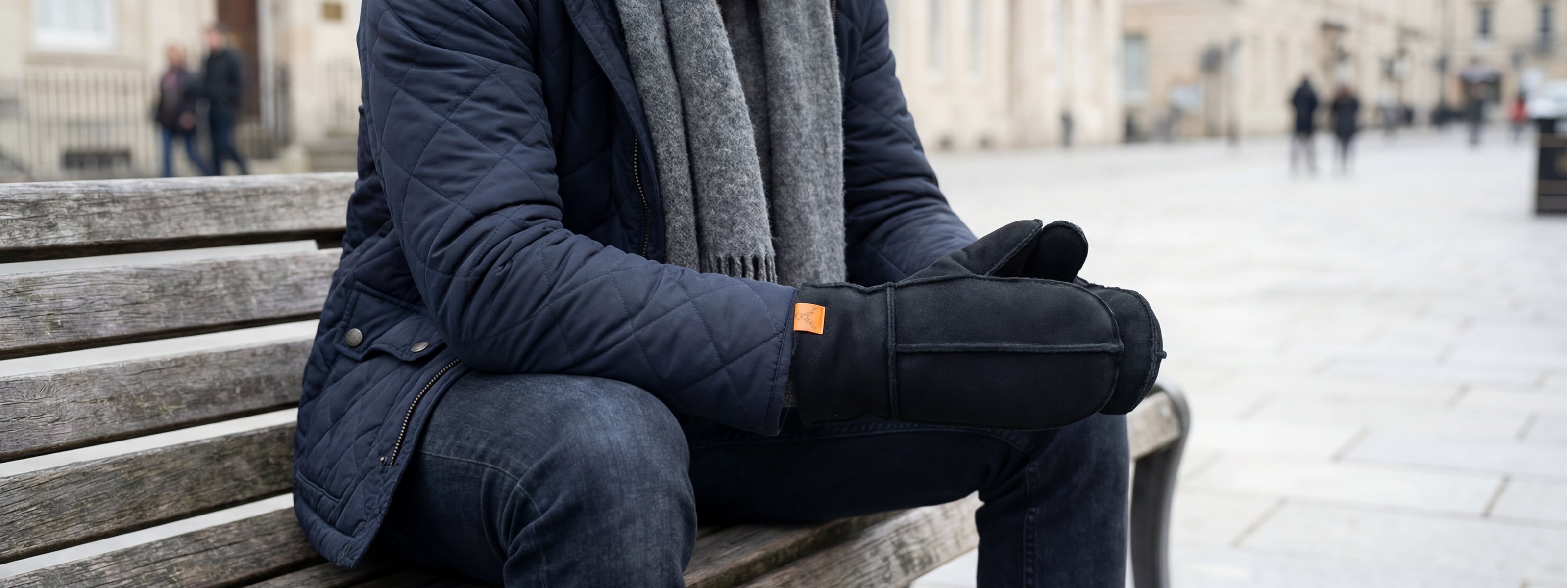 Miesten nahkahanskat