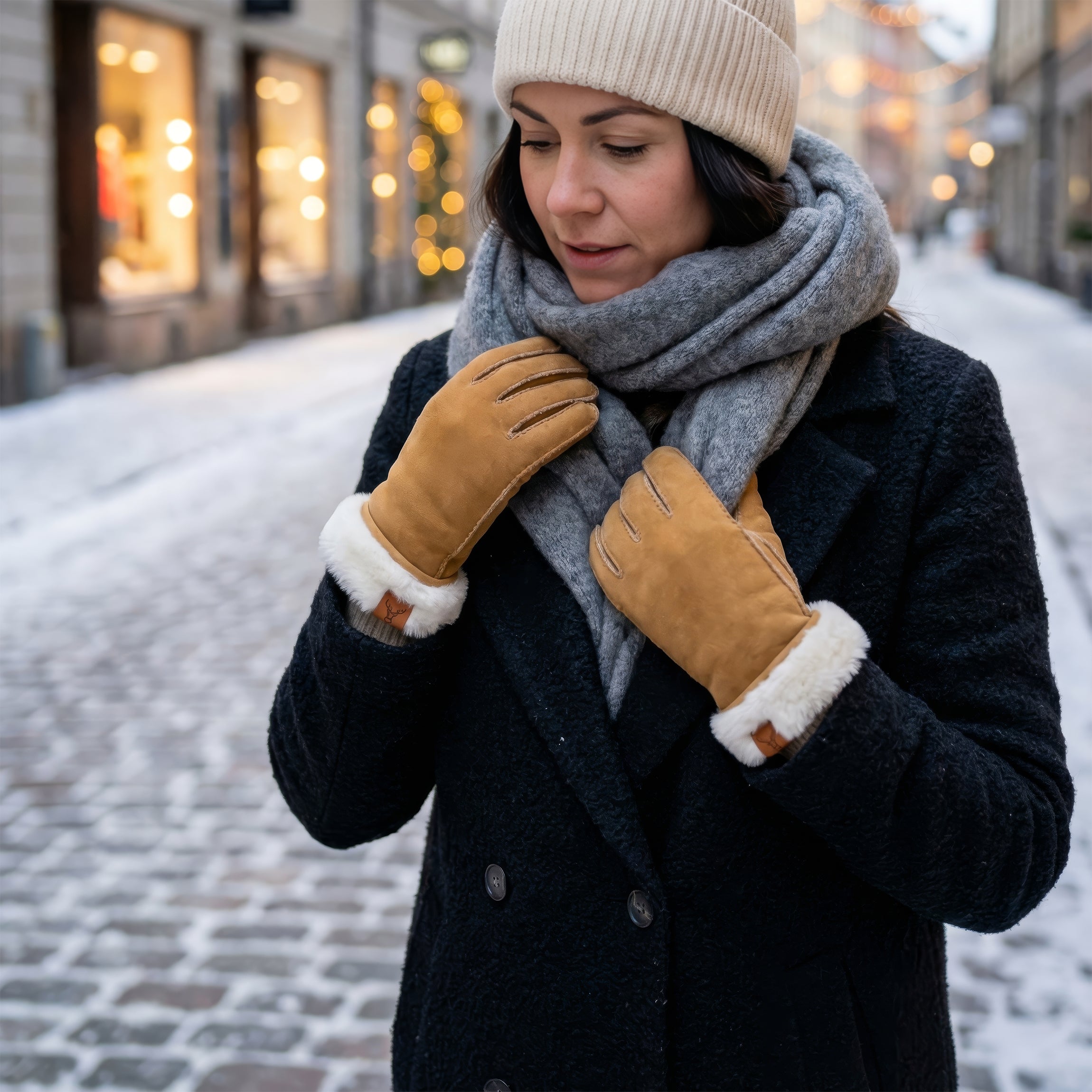 Aili kelsihanskat W - kameli