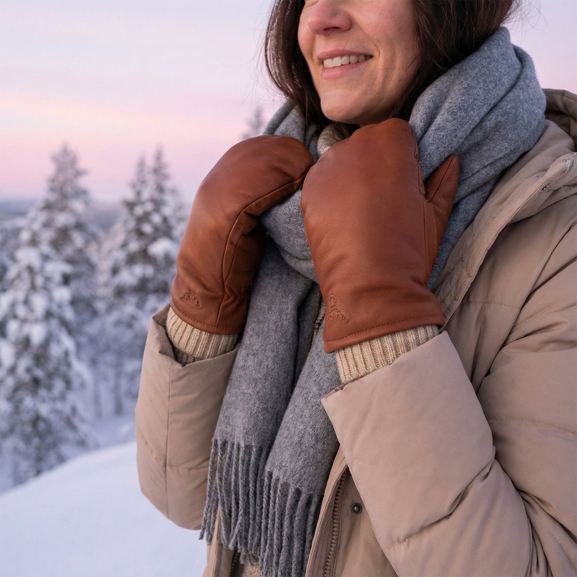 Viia Primaloft Ultrasoft nahkarukkaset W - tumma nougat