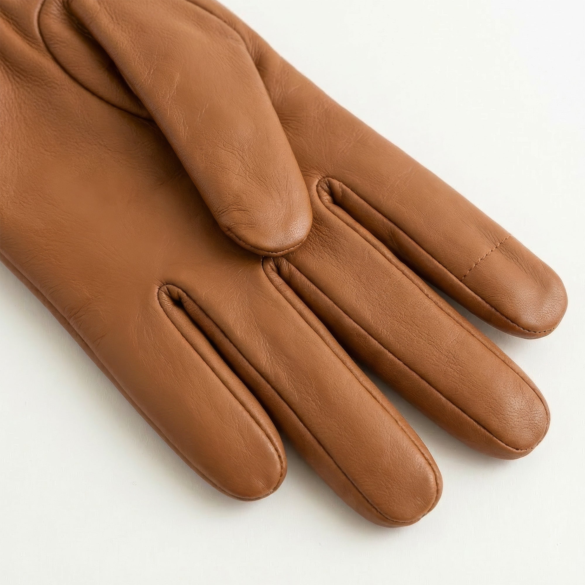 Jenna nahkaiset kosketusnäyttöhanskat W - nougat