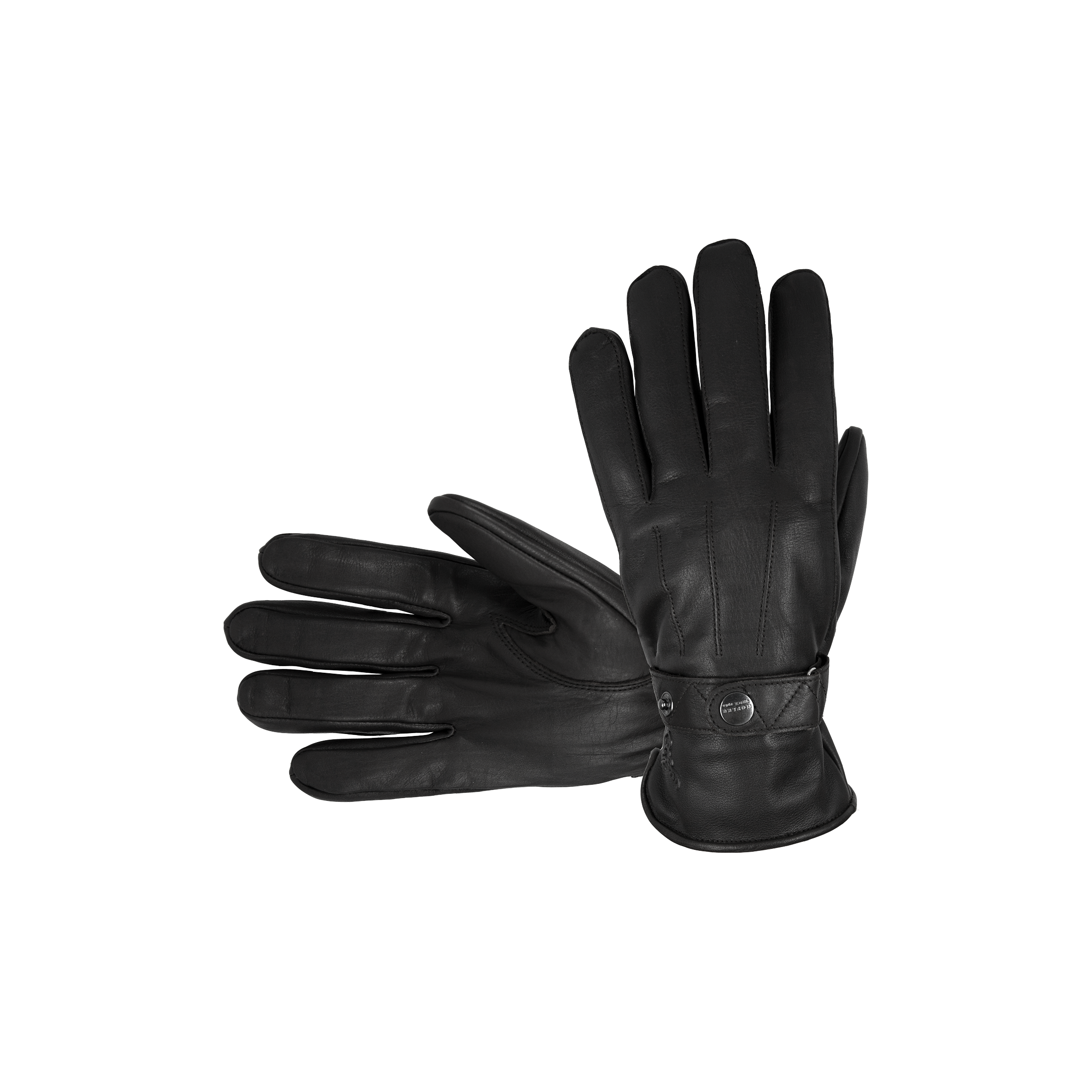 Ragnar Primaloft cowhide nahkahanskat M - musta